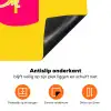 Dream big - Geel - Roze Inductie beschermer vinyl 3mm klein -zzzzzzz-td-onderkant