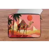 Kameel - Pyramides - Rode zon laptophoes neopreen klein -tafel
