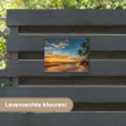Tropische Schemering tuinposter los doek klein -sfeer3