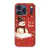 Sneeuwpret - Winter - Sneeuwpop Telefoonhoesje iPhone 17 Pro klein -3d