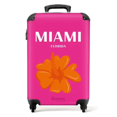 Summer destinations - Miami Florida NBS - Handbagage koffer - Kinderen Unisex middel -productfoto_recht
