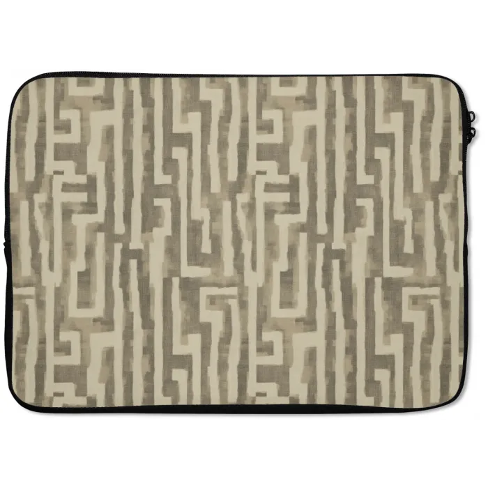 Abstract - Geometrisch - Groen laptophoes neopreen klein 279 -zkaufland3dotto