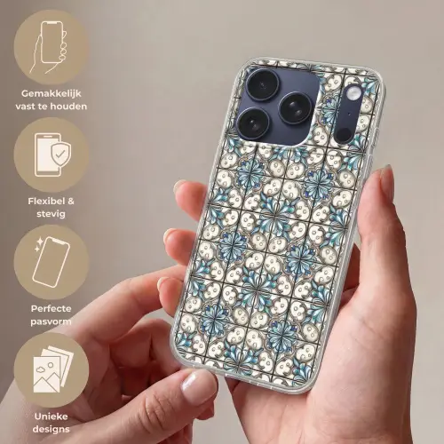 Barok - Tegel - Kleurrijk Telefoonhoesje iPhone 17 Pro klein 878 -sfeer3_NL
