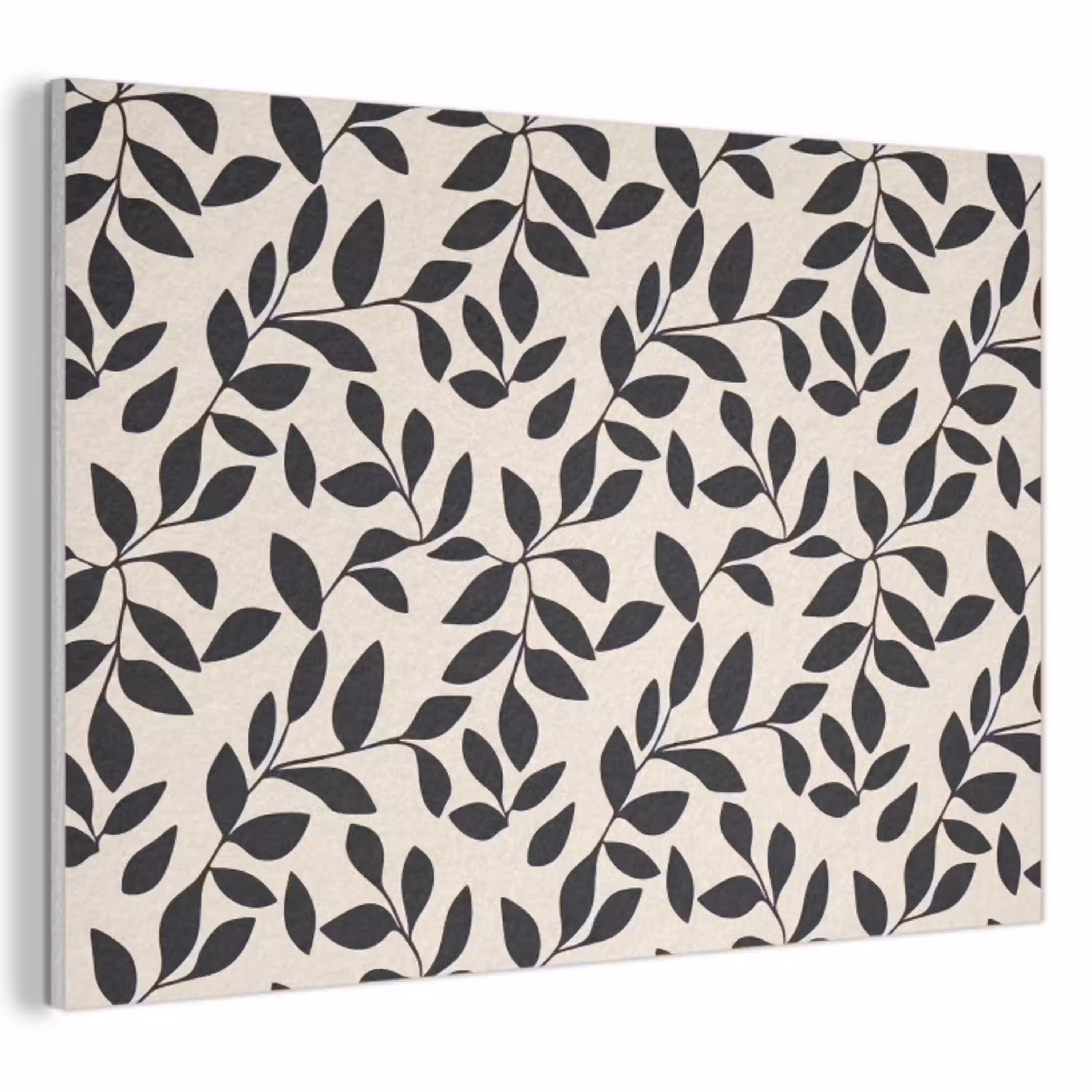 Elegant - Patroon - Zwart - Beige PET vilt klein 837 -3d