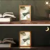 Japandi - Abstract - Groen Light Box met kabel (Tafellamp) klein -sfeer3
