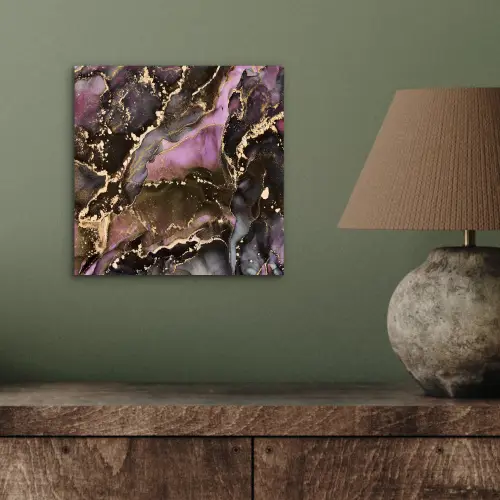 Marmer - Gold - Steen - Abstract aluminium wit klein -sfeer2