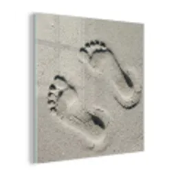 Voeten - Zand - Zee plexiglas 5mm klein -z3d