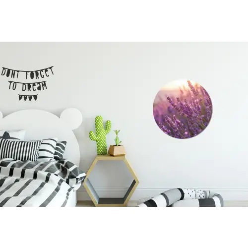 Lavendel - Paars - Zonlicht Wandcirkel aluminium klein -kinderkamer