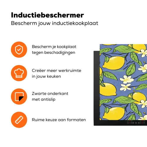 Patroon - Citroen - Illustratie Inductie beschermer vinyl 3mm klein 276 -zzzzzzz-td-ups