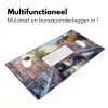 Brug - Stad - Huizen - Boot Muismat XXL klein -sfeer4