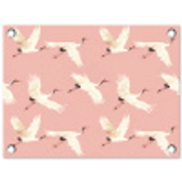 Modern - Kraanvogels - Roze tuinposter los doek klein 239 -3d