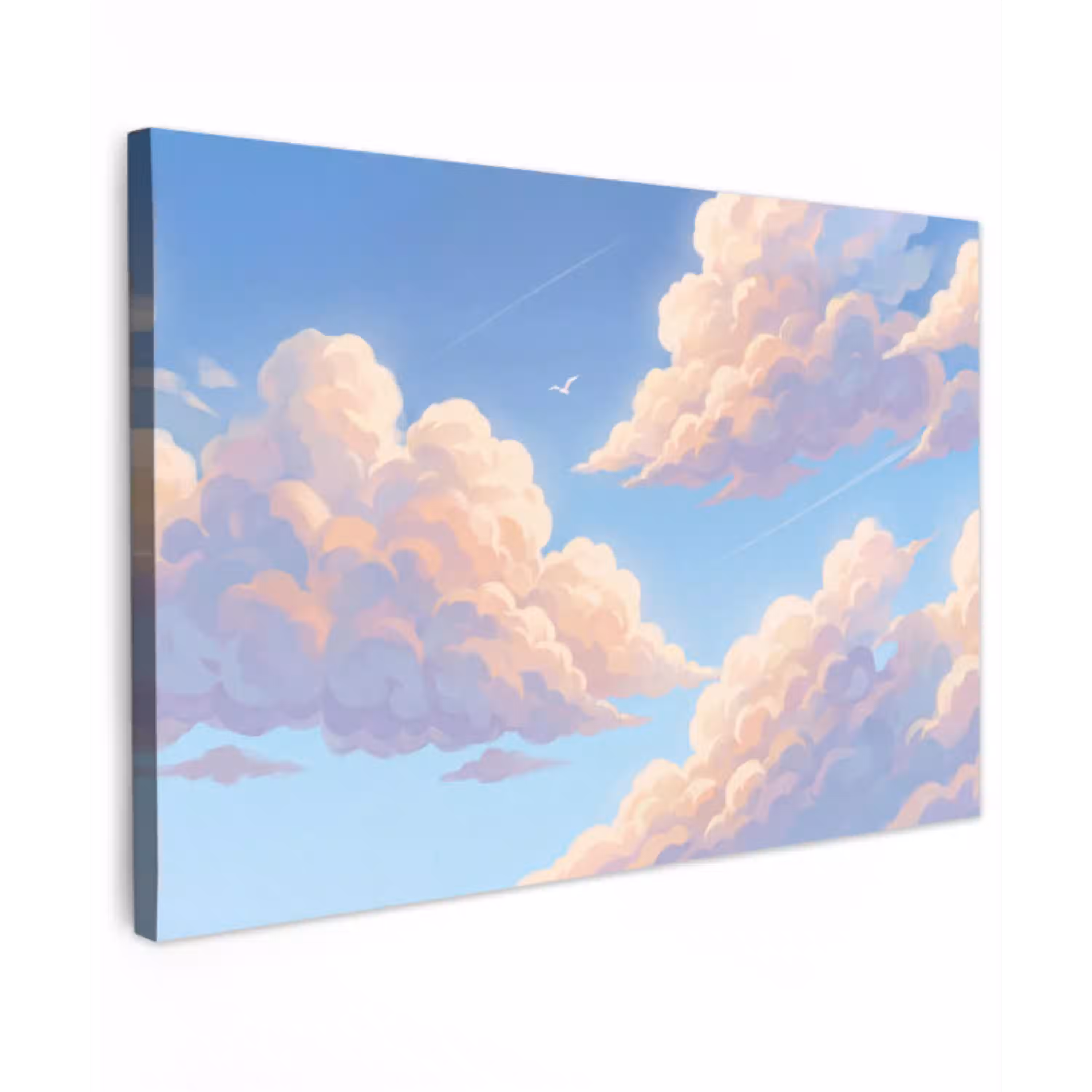 Wolken - Lucht - Natuur - Blauw canvas 2cm klein -z3d