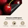 Rood - Fruit - Kersen Inductie beschermer vinyl 3mm middel -usfeer4_FR