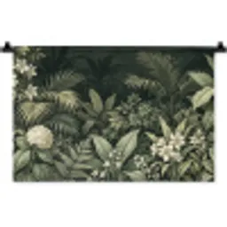 Jungle - Bladeren - Botanisch - Groen Wandkleed katoen klein -zz3d