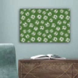 Voetbal - Sport - Groen canvas 2cm klein 34 -sfeer4