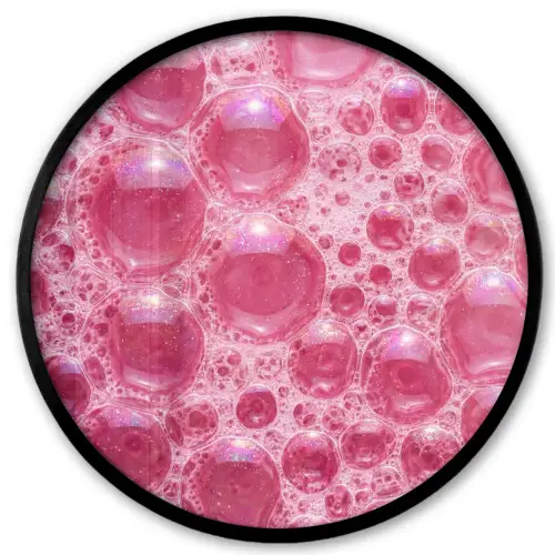 Roze - Schuim - Bubbels Fotolijst rond zonder passe partout klein -3d