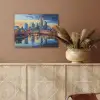 Zonsondergang Frankfurt - Stad - Skyline - Water PET vilt klein -sfeer4