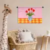 Tulpen - Roze - Vaas Wandkleed katoen klein -wsfeer5_kind