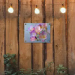 Bloemen - Paars - Overloop - Meeldraden tuinposter los doek klein -sfeer1