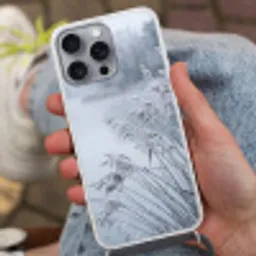 Riet - Bevroren - Winter - Natuur Hoesje iPhone 16 Pro Max met koord klein -sfeer3