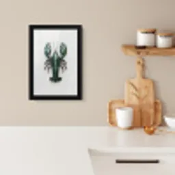 Kreeft - Glossier - Groen - Wit KitchenYeah - Keuken - Fotolijst klein -sfeer1