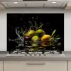 Olijven - Groen - Water - Zwart keuken achterwand spatscherm klein -3d_website