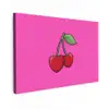 Kers - Roze - Fruit canvas 2cm klein -z3d
