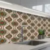 Motief - Patroon - Kleurrijk keuken achterwand 2 middel 871 -3d_schuin