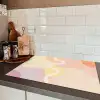 Golvende vormen - Abstract - pastel Inductie beschermer vinyl 3mm klein -sfeer3