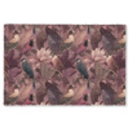Vogels - Bladeren - Roze Vloerkleed Rechthoek klein 1091 -3d