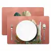 Tropische bladeren - Bloemen - Roze - groen Placemat vinyl groot -zzsfeer2_Kitchenyeah-website