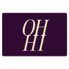 Oh hi - Paars - Minimalistisch Placemat vinyl groot -zzsfeer1_Kitchenyeah-website