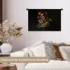 Bloemen - Vaas - Kleurrijk Wandkleed katoen klein -sfeer1