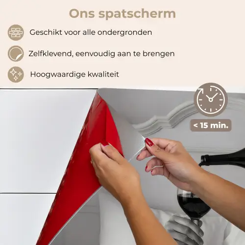 Lakens - Armen - Wijn - Glas keuken achterwand spatscherm klein -spatscherm_NL