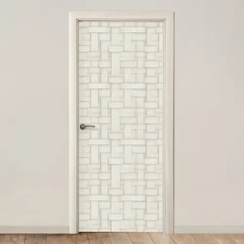 Vlechtwerk - Banen - Beige deurposter klein 289 -3d_beige