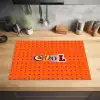 Cool - Stippen - Oranje Inductie beschermer vinyl 3mm klein -sfeer5