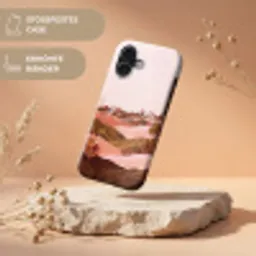 Heuvellandschap - Grafisch - Terracotta Toughcase MagSafe Apple iPhone 17 klein -USP_RandenV_DE