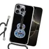 Ukelele - Delfts - Blauw - Muziek Hoesje iPhone 16 Pro Max met koord klein -sfeer1