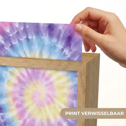 Spiraal - Tie dye - Pasteltinten Light Box met kabel (Kinderlampje) klein -USP_websiteprintNL