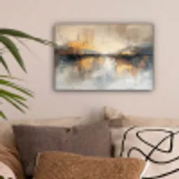 Abstract - Modern - Beige - Aesthetic - Goud canvas 2cm klein -sfeer1