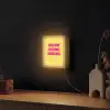 Geel - Valentijn - Tekst Light Box met kabel (Wandlamp) klein -sfeer1