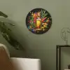 Olijfolie - Graffiti - Peper - Olijven - Modern Akoestische PET Vilt - Rond klein -sfeer2