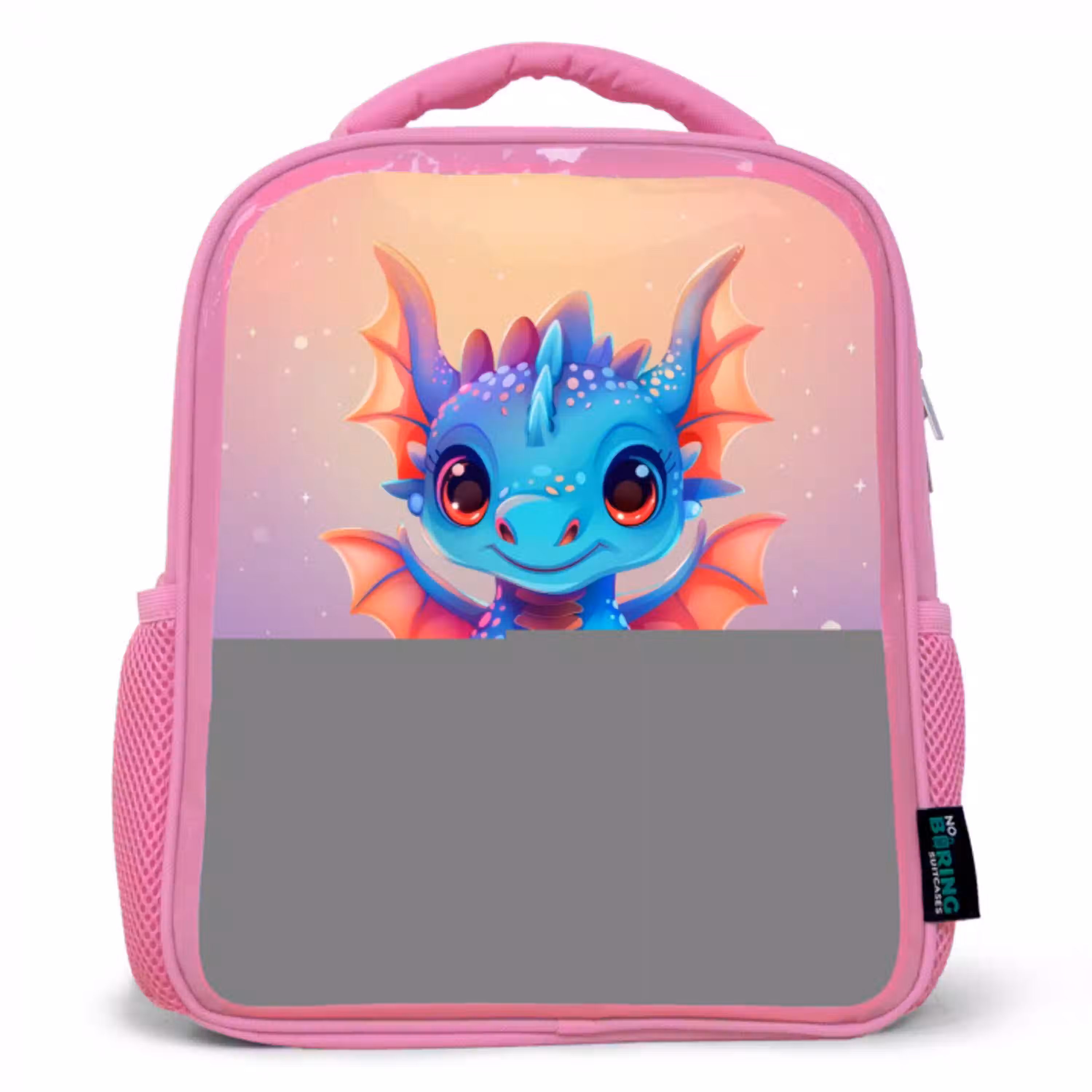 Schattige baby draak Kinderrugzak - Roze middel -3d