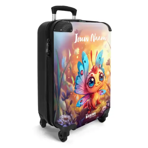 Valerio vlinderachtig NBS - Handbagage koffer - Kinderen Unisex middel -productfoto_3d