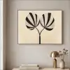 Bladeren - Gestreept - Stengel - Beige Textielframe - compleet frame klein -sfeer2