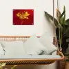 Bloem - Goud - Glazen tuinposter los doek klein -sfeer7