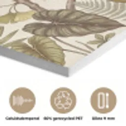 Vogels - Tropisch - Botanisch - Roze PET vilt klein -closeup_NL