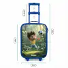 Voetbal - Jongen - Bos Kinderkoffer - Blauw klein -productfoto_formaten