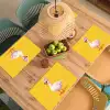 Eend - Zonnebril - Geel Placemat vinyl groot -zzsfeer5_Kitchenyeah-website