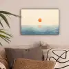 Zon - Oranje - Zee canvas 2cm klein -sfeer1